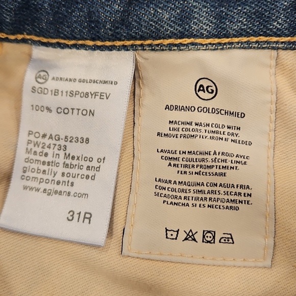 🆕 AG Adriano Goldschmied Alexxis Vintage High-Rise Wedgie Shorts Size 31 - Picture 4 of 9